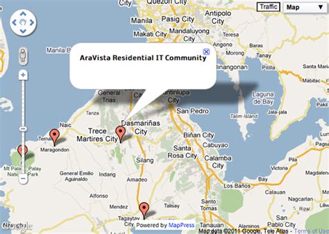 barangay map of general trias, cavite|Google Maps.